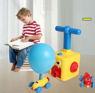 Air-pump toy car with fast launch – motor skills, safe design | educational toy for kids 2+