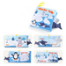 Fabric baby book with tags – sounds, cotton, 15x14 cm | sensory toy
