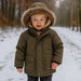 Kids winter coat with hood – padded, warm and comfortable | winter wear