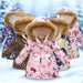 Kids winter jacket with thick lining – stylish prints, durable zip | ages 4-10