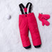 Warm waterproof ski trousers for kids – flexible fit, reflective details | winter sports gear