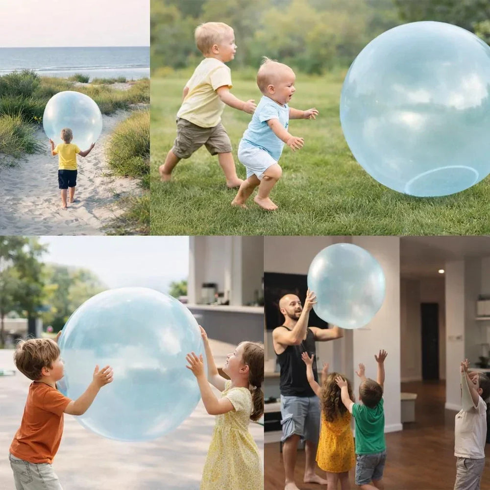 Inflatable play ball XL – flexible and lightweight | for kids and adults