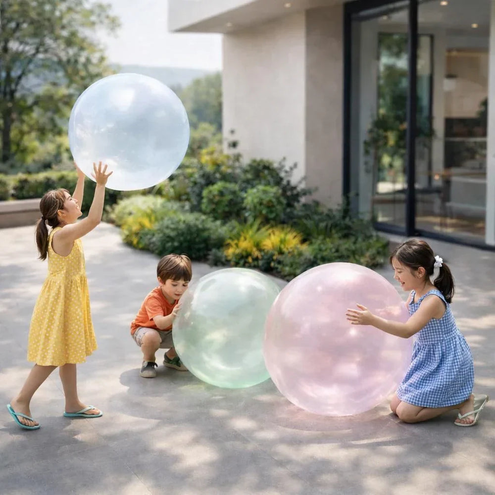 Inflatable play ball XL – flexible and lightweight | for kids and adults