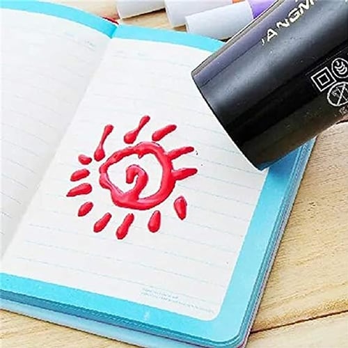 3D drawing pens create puffy raised artwork – 6 colours, works on paper & glass | kids craft