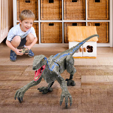 RC Velociraptor dinosaur with realistic movement – sound, remote control | kids