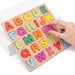 Wooden puzzle set teaches letters, numbers and shapes – sturdy, safe | Toddlers