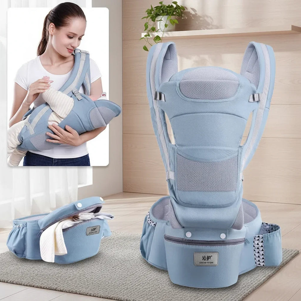Baby carrier – ergonomic, adjustable & breathable cotton | Up to 4 years