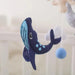 Wooden baby mobile without batteries – natural materials, soft colours | Nursery décor