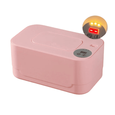 Baby wipe warmer with LED display – USB rechargeable, holds 80 wipes | Nappy care