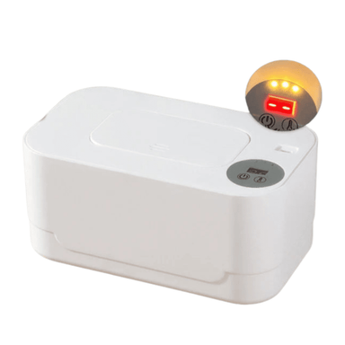 Baby wipe warmer with LED display – USB rechargeable, holds 80 wipes | Nappy care