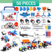 Magnetic vehicle building set with snap-together pieces – creative, educational play | kids toy