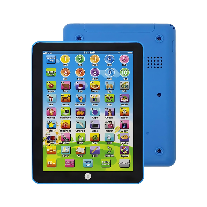 Educational kids' tablet with sound buttons – no screen, no apps | ages 3-6