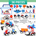 Magnetic vehicle building set with snap-together pieces – creative, educational play | kids toy