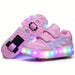 LED roller trainers with removable wheels – light-up soles, skate-ready | Kids shoes