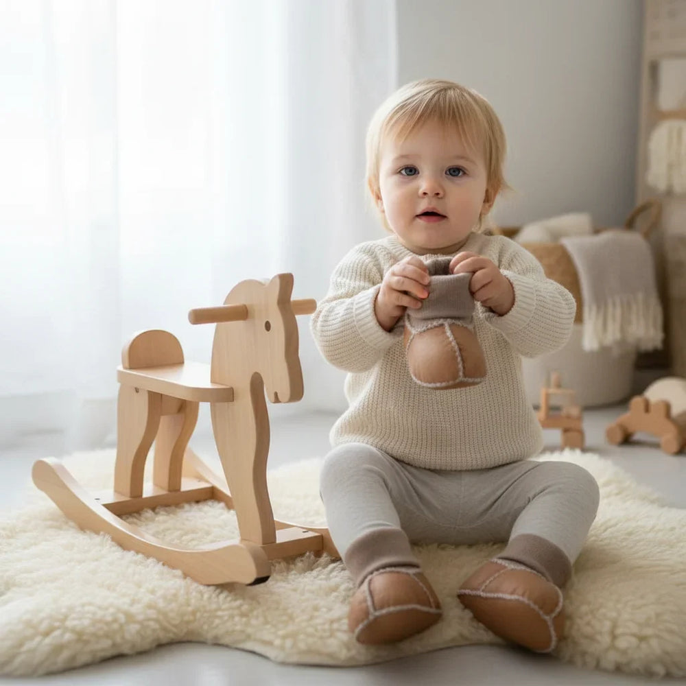 Baby slippers stay warm and non-slip – soft lining, easy to wear | first steps