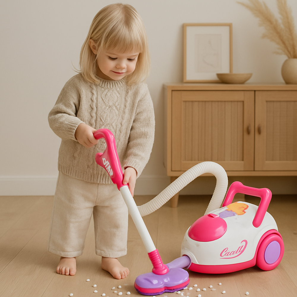 Toy vacuum cleaner with sound – lightweight, interactive play | kids