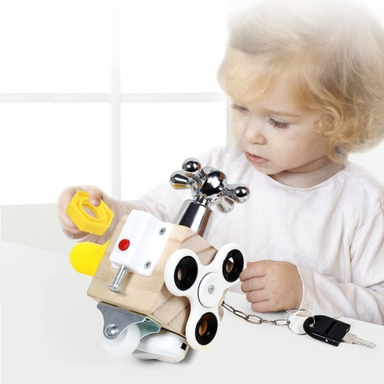 7-in-1 educational wooden activity toy – boosts motor skills and cognition | toddlers