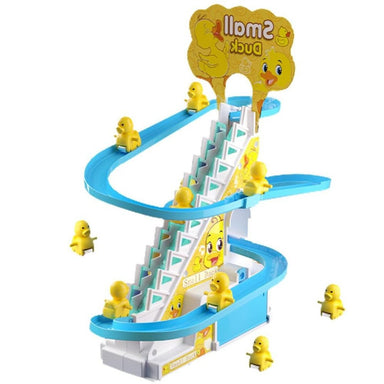 Dancing ducks track climbs and plays music – colourful, interactive | kids toy