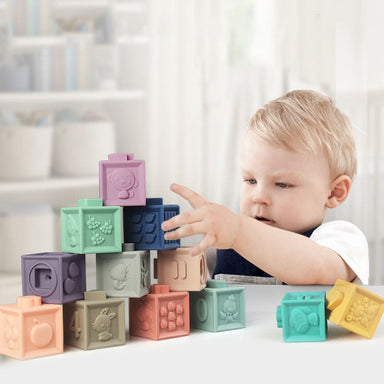 Educational wooden stacking blocks for toddlers – animal, letter and number designs | learning toys