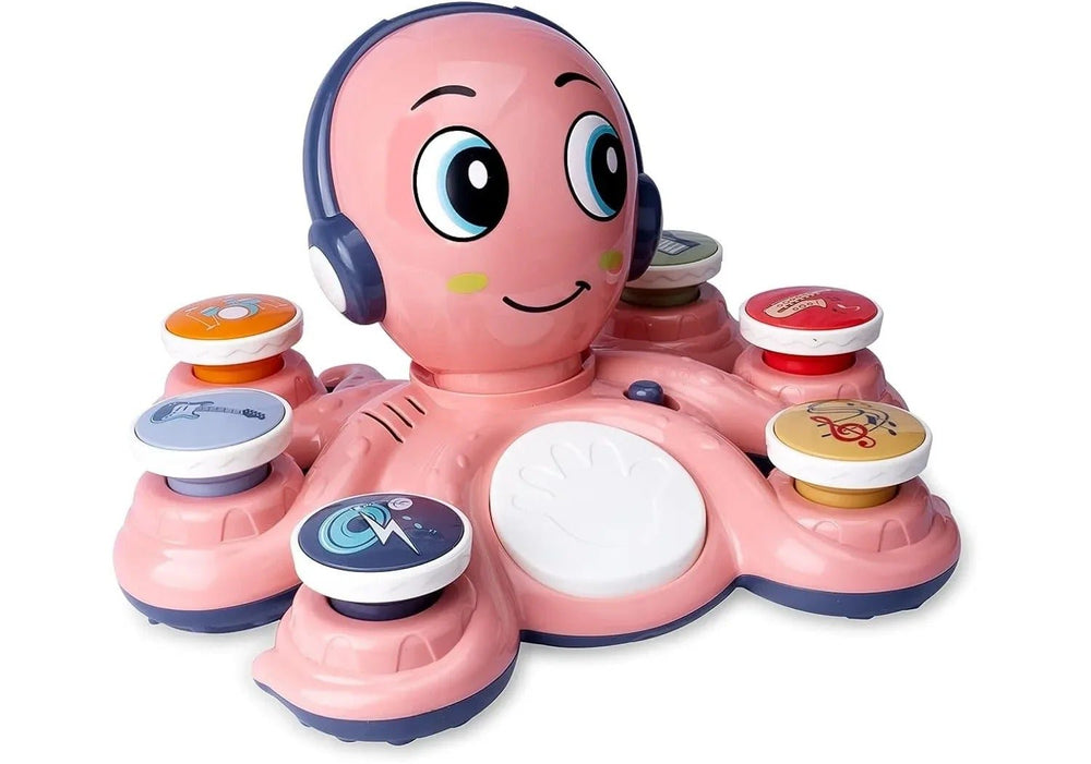 Musical octopus toy – sounds, lights, easy buttons | toddlers
