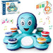 Musical octopus toy – sounds, lights, easy buttons | toddlers