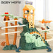 Prehistoric playset with moving dinosaurs – volcano, pterosaur, light & sound | kids gift