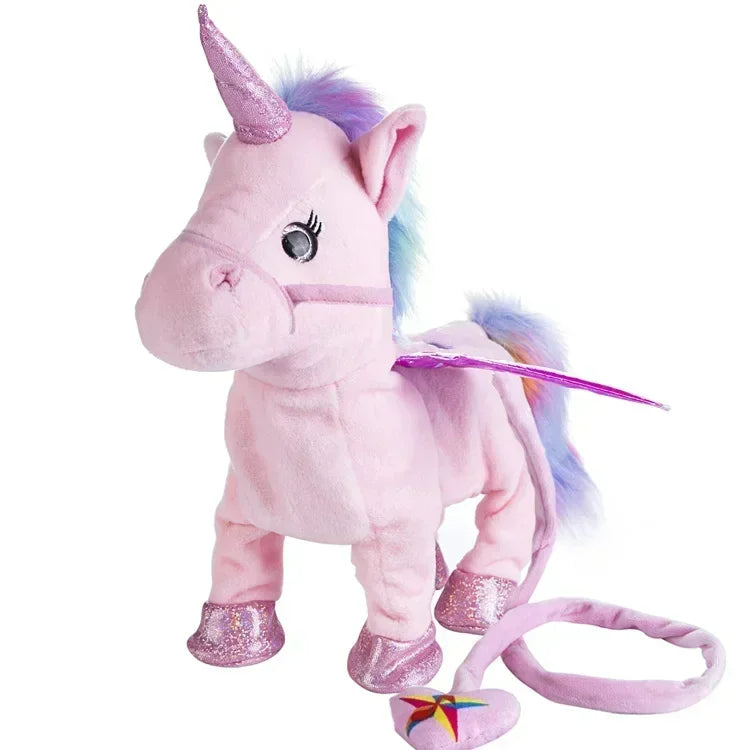 Walking and singing unicorn soft toy – interactive, soft, battery-powered | ages 2+