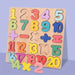 Wooden puzzle set teaches letters, numbers and shapes – sturdy, safe | Toddlers