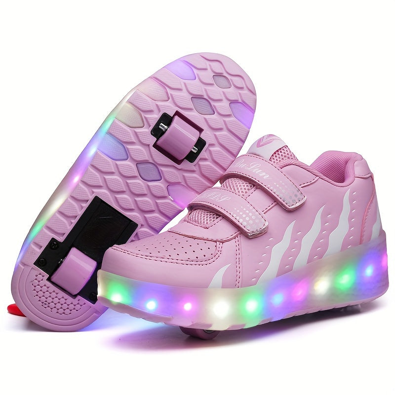 LED roller trainers with removable wheels – light-up soles, skate-ready | Kids shoes