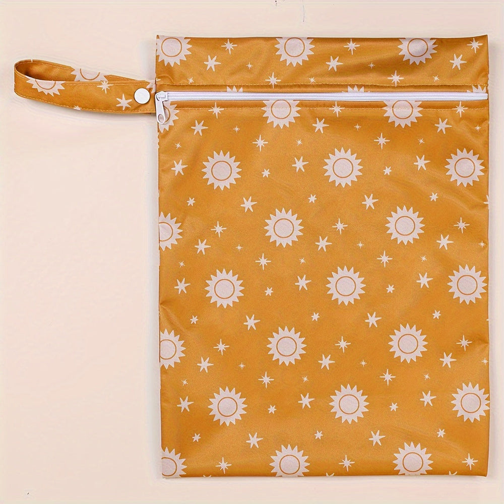 Waterproof wet bags for nappies and clothing – set of 2, reusable, odour-free | nappy pouches