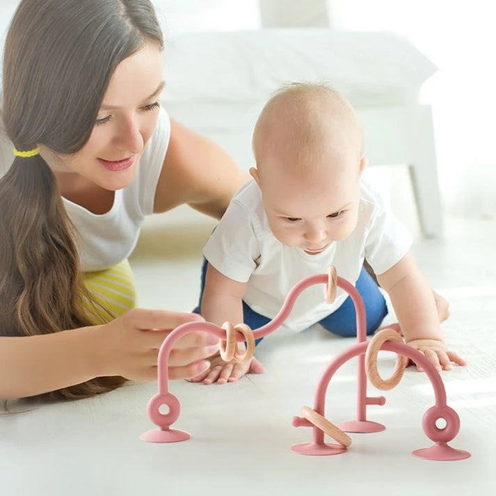 Stacking ring toy with silicone rings – soft, safe and educational | Baby toys