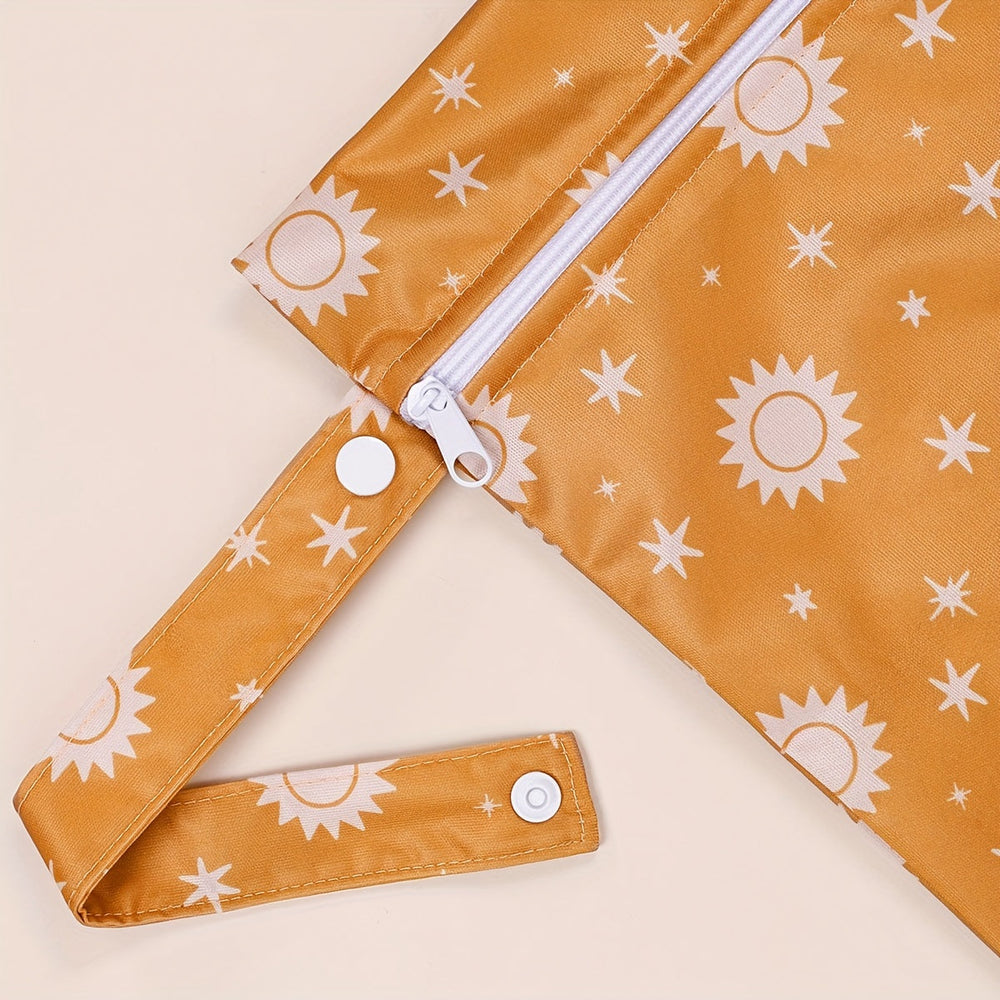 Waterproof wet bags for nappies and clothing – set of 2, reusable, odour-free | nappy pouches