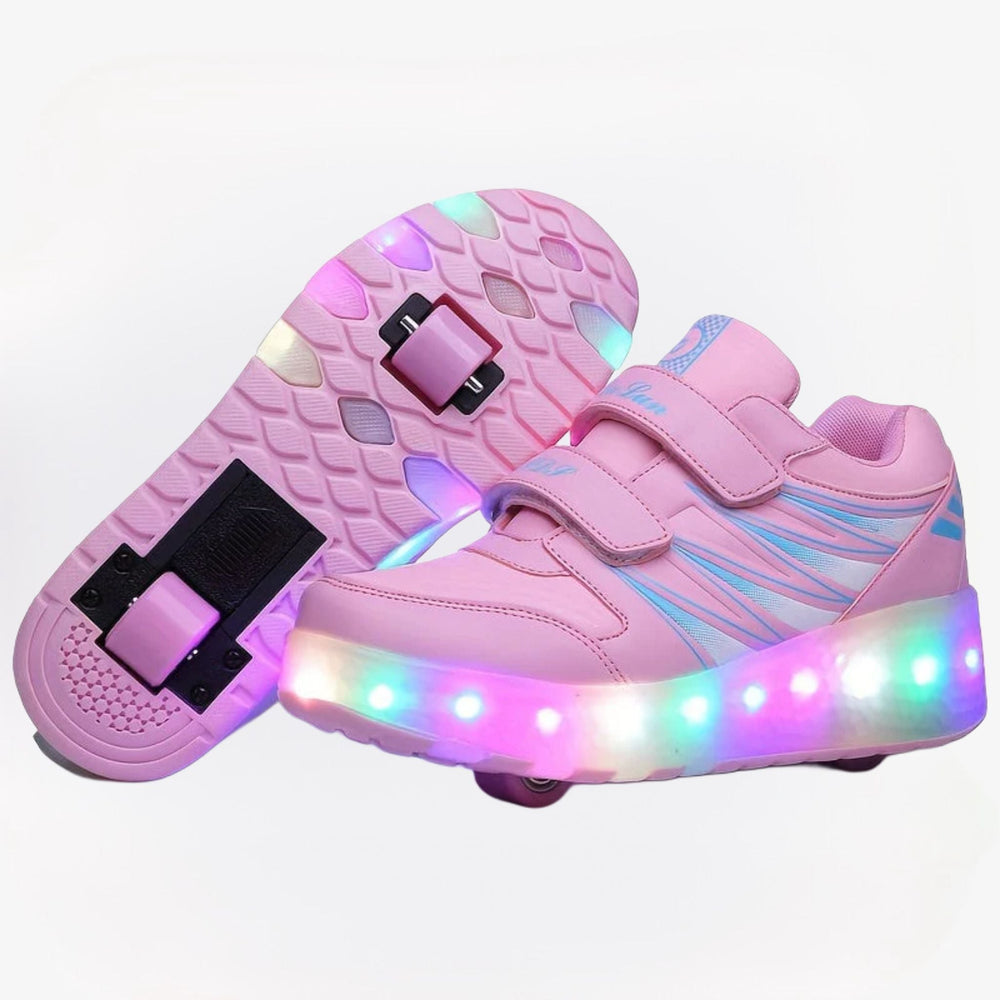 LED roller trainers with removable wheels – light-up soles, skate-ready | Kids shoes