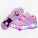 LED roller trainers with removable wheels – light-up soles, skate-ready | Kids shoes