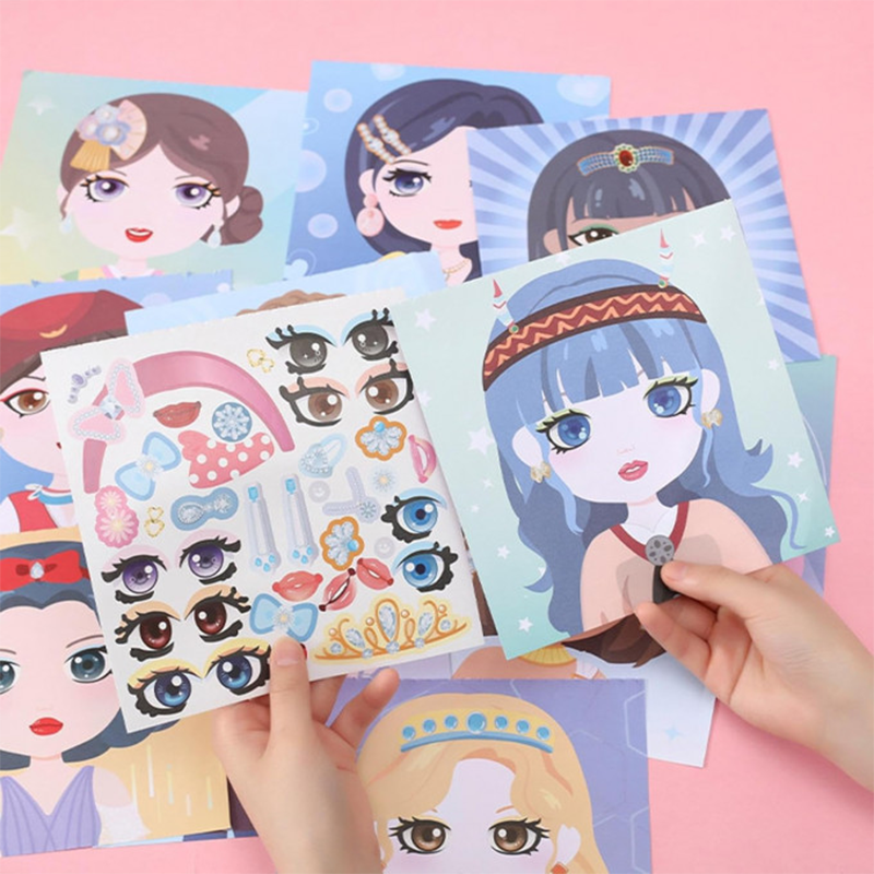 Dress-up stickers for creative outfits – reusable, mix-and-match designs | kids craft toy