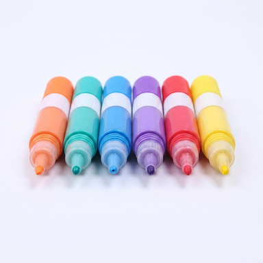 Puffy 3D drawing pens with popcorn effect – non-toxic, 6 colours | kids craft set