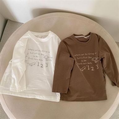 Longsleeve with dog print – soft, breathable, oversized fit | unisex kids