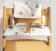 High chair cushion with soft padding – adjustable straps, washable | baby seat reducer