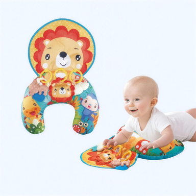 Baby training cushion and crawling mat – sensory play, head support | tummy time toy
