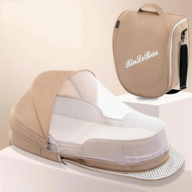 Foldable travel cot with mosquito net – lightweight, portable | Baby cot