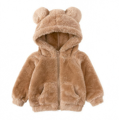 Warm teddy coat for autumn and winter – soft, cosy, unisex design | kids