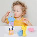 Wooden stacking blocks spark creativity – motor skills, problem-solving, patience | educational toy