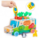 Montessori wooden ark with animal figures – sorting, role play, motor skills | educational toys