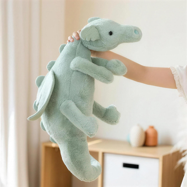 Plush dragon soft toy with a magical design – soft, cuddly, extra-large | for all ages