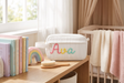 Personalised pencil case with your name – sturdy corduroy, zip, soft lining | for school
