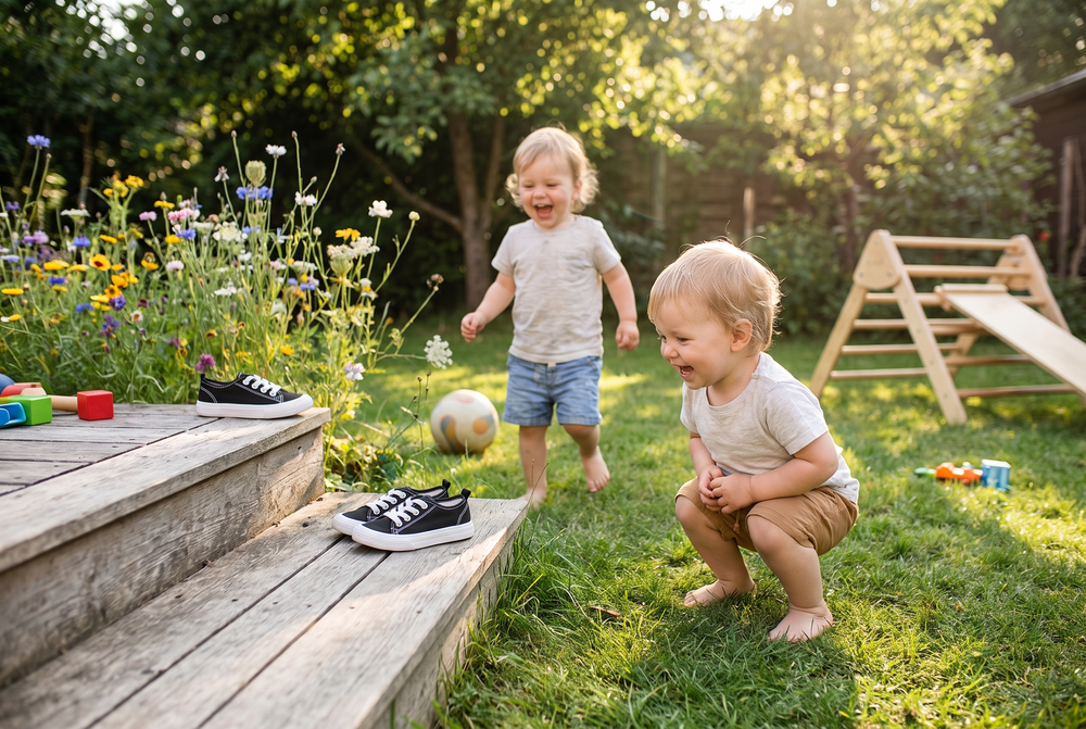 Barefoot kids' shoes support natural foot growth – breathable, lightweight | for active kids