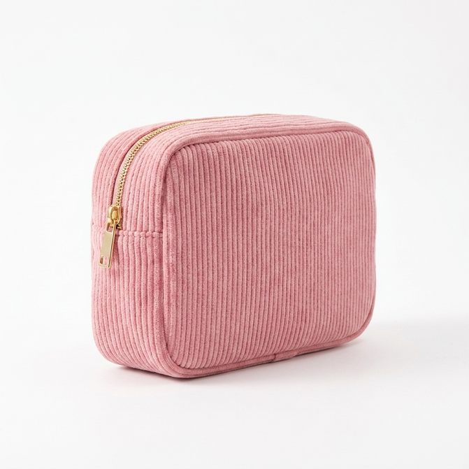 Personalised pencil case with your name – sturdy corduroy, zip, soft lining | for school