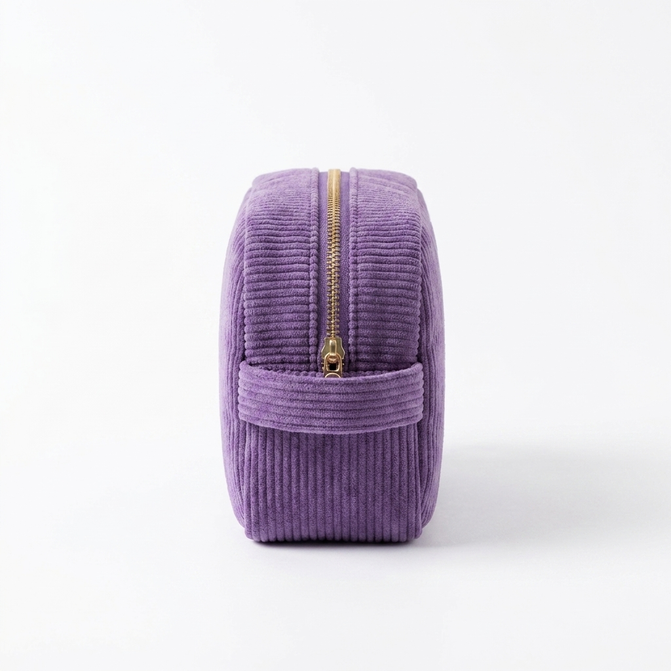 Personalised pencil case with your name – sturdy corduroy, zip, soft lining | for school