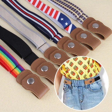 Elastic kids' belt – adjustable, buckle-free comfort | Boys & girls