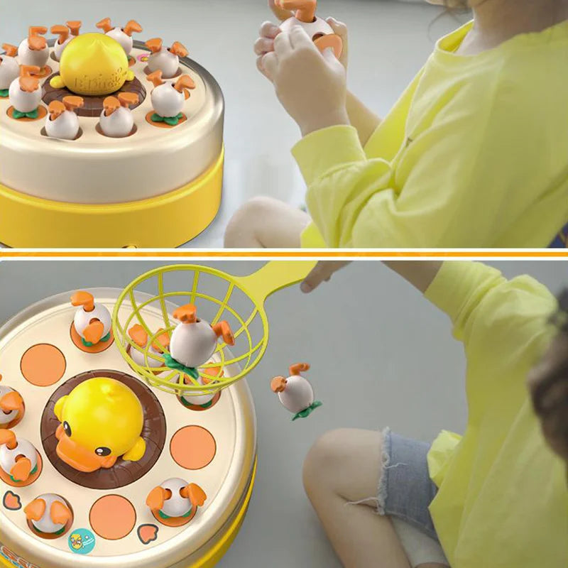 Interactive duck action game trains focus and reflexes – teamwork, multiplayer fun | kids